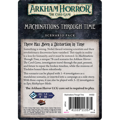 Arkham Horror El juego de cartas Maquinaciones a través del tiempo