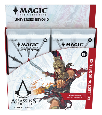 Magic: The Gathering - Assassin’s Creed Collector Booster Box - 12 Collector Boosters (10 Cards in Each Pack)