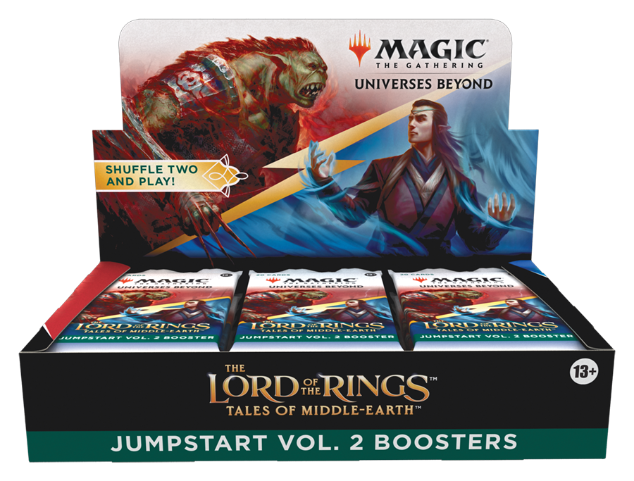 Magic: The Gathering - The Lord of the Rings: Tales of Middle-earth Jumpstart Vol. 2 Booster Box - 18 Packs (2-Player Fantasy Card Game)