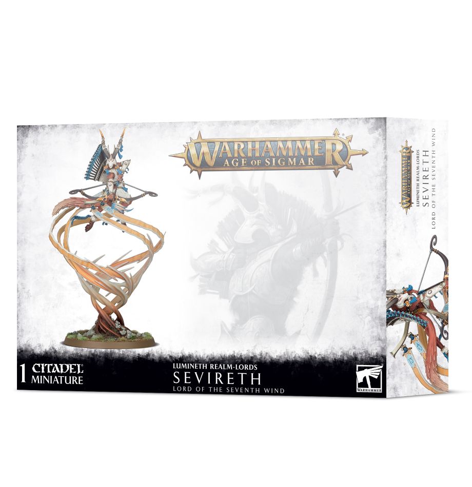Warhammer Age of Sigmar:Lumineth Realm-Lords- Sevireth, Señor del Séptimo Viento