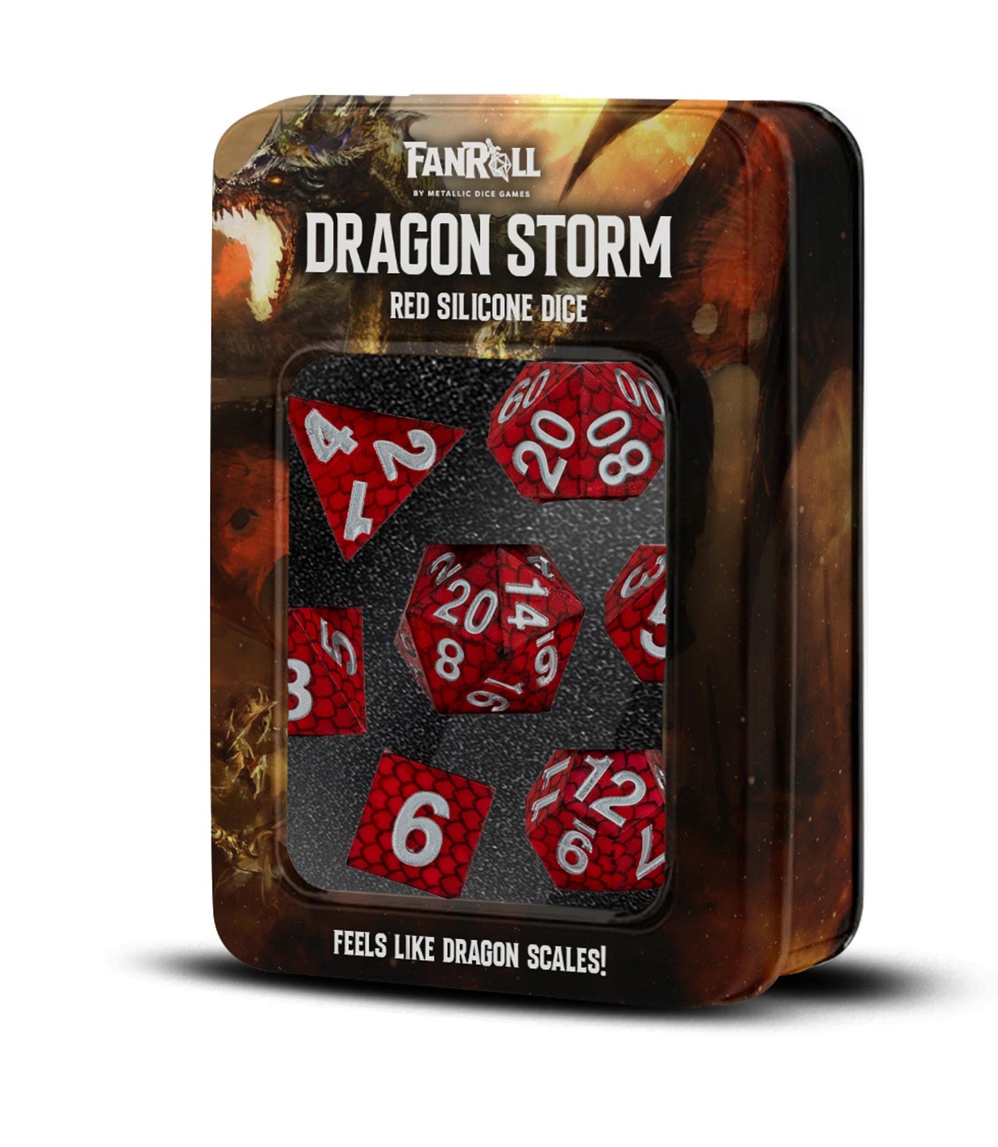 FanRoll: Dragon Storm Silicone Dice Set