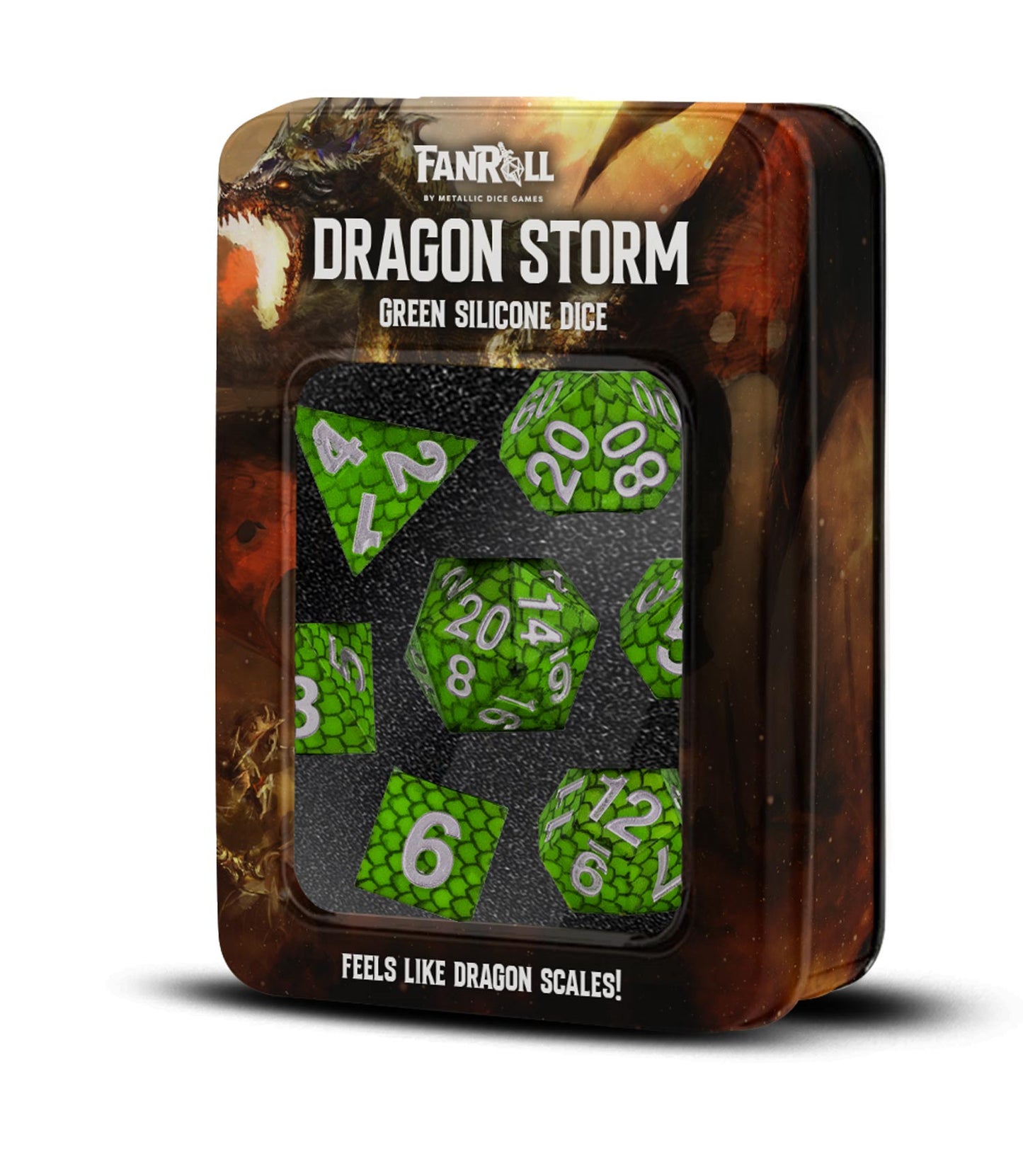 FanRoll: Dragon Storm Silicone Dice Set