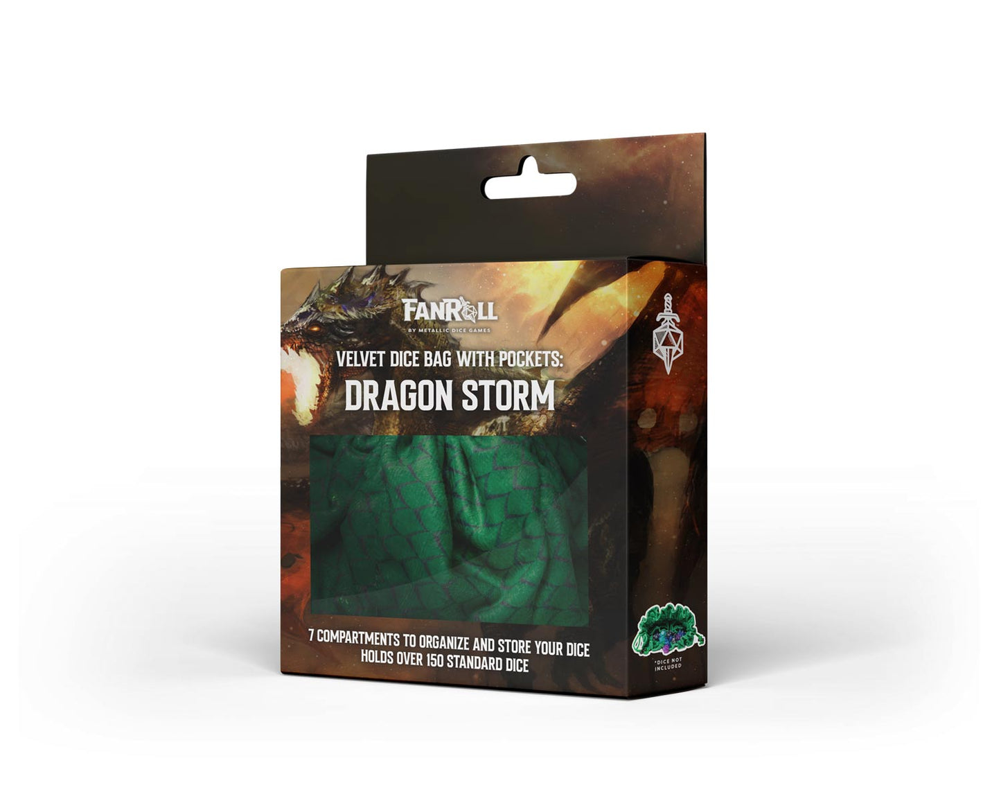 FanRoll: Velvet Dragon Storm Dice Bag