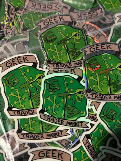 Geek Trader Market 4x Sticker Bundle.