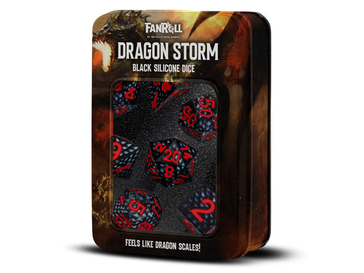 FanRoll: Dragon Storm Silicone Dice Set