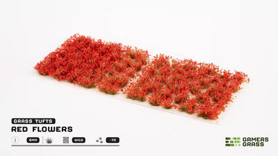Gamer's Grass: Garden Flowers (Red) Tuft
