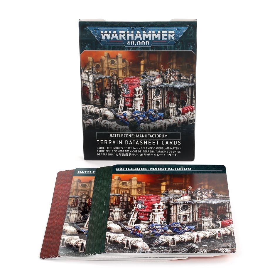Warhammer 40,000 Battlezone: Manufactorum Terrain Datasheet Cards