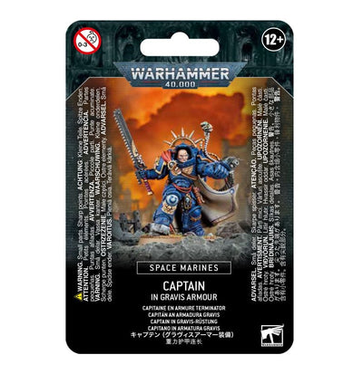 Warhammer 40K: Marines espaciales - Capitán con armadura Gravis