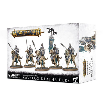 Warhammer Age of Sigmar-Ossarch Bonereapers- Kavalos Deathriders