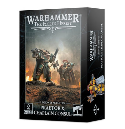 Warhammer The Horus Heresy- Legion Cataphractii Praetor &amp; Capellán Cónsul