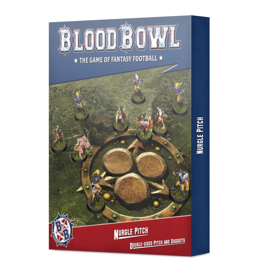 Blood Bowl: Nurgle Pitch – Juego de cancha y banquillos de doble cara