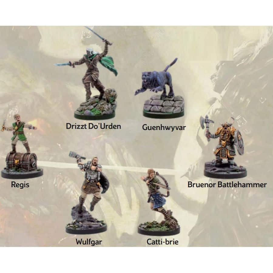 Dungeons and Dragons RPG: The Legend of Drizzt - Companions of the Hall (6 figs)