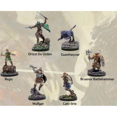 Dungeons and Dragons RPG: The Legend of Drizzt - Compañeros del salón (6 figuras)