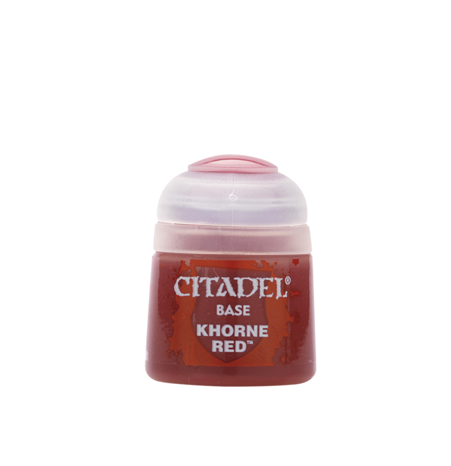 Citadel pinta colores base rojos