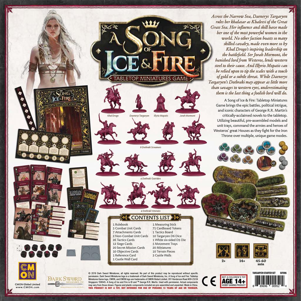 Juego de iniciación Canción de hielo y fuego: Targaryen
